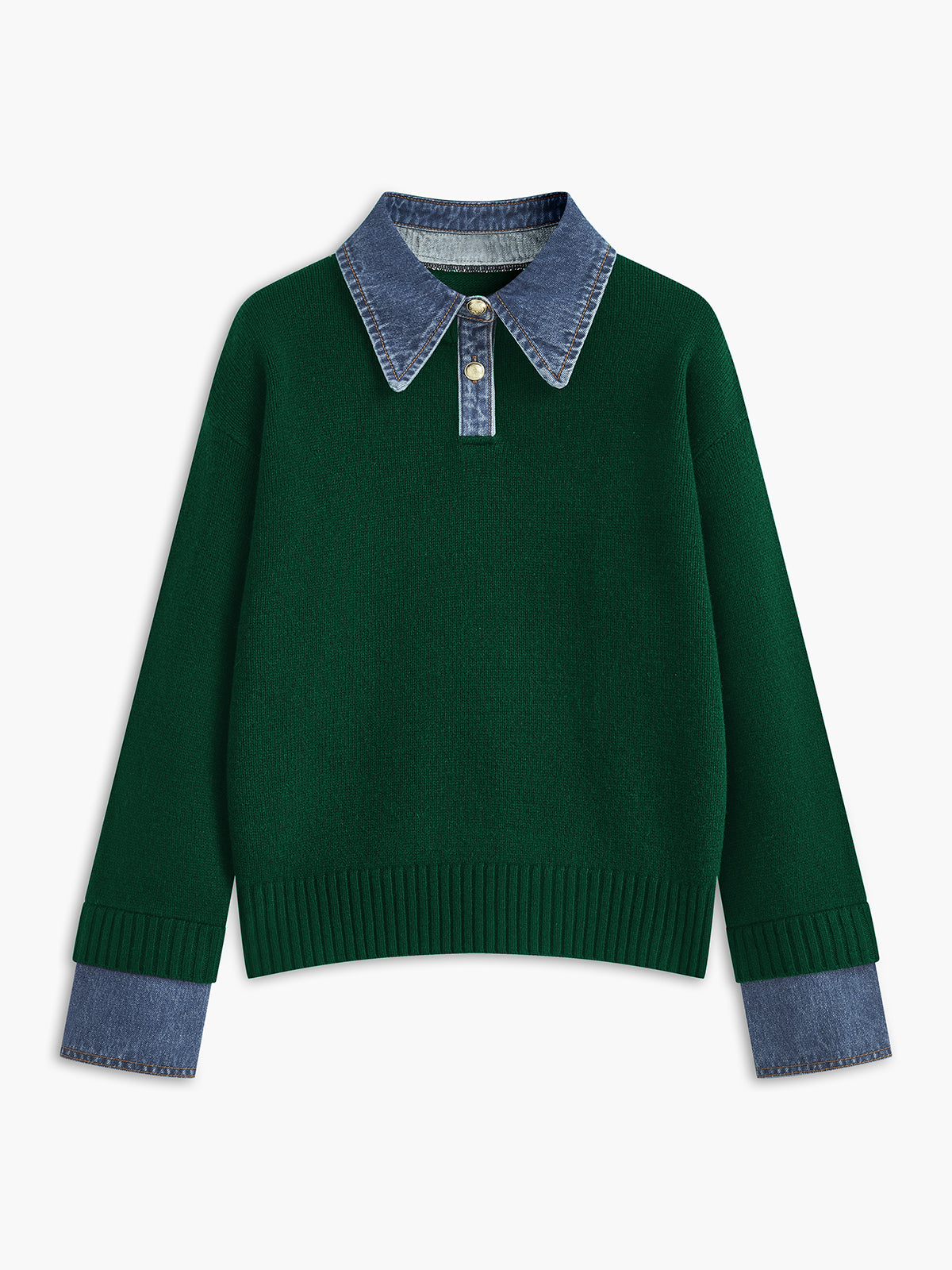 2 in 1 Panel Lapel Sweater - Image 14
