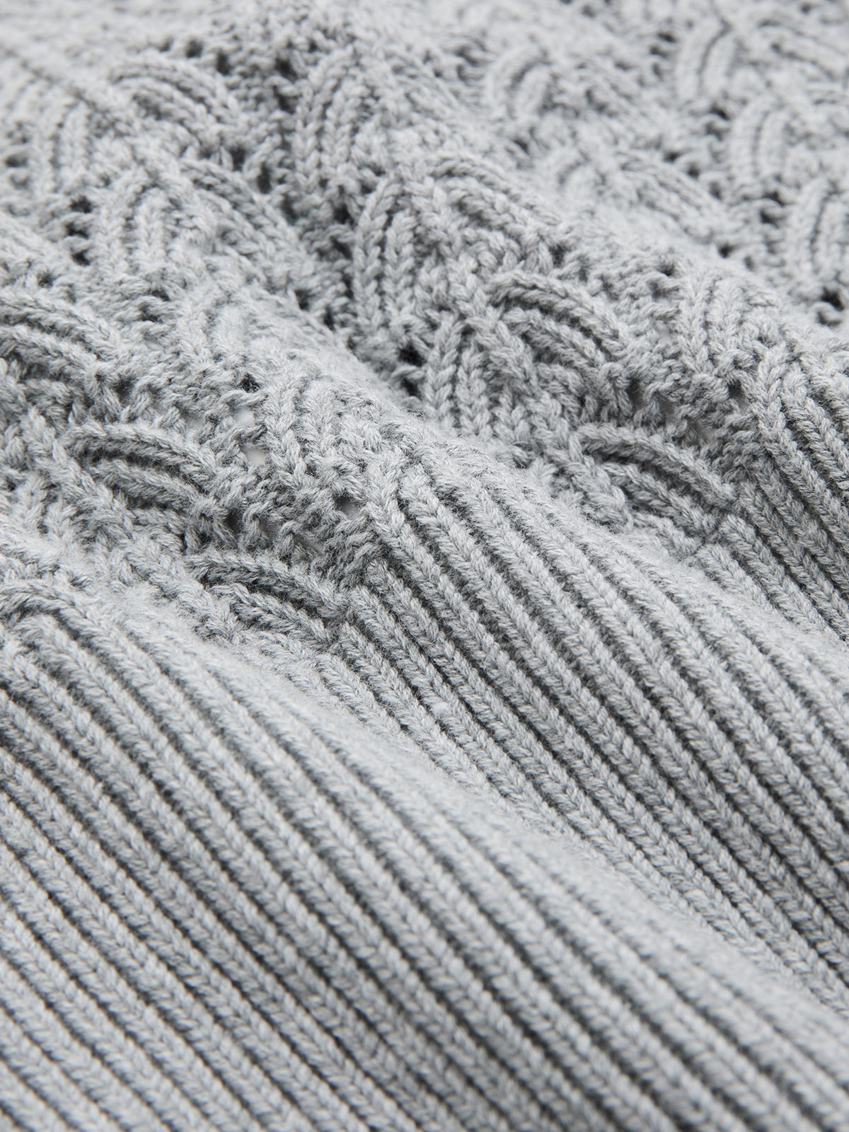 Scalloped Neck Belted Knit Top - Image 3