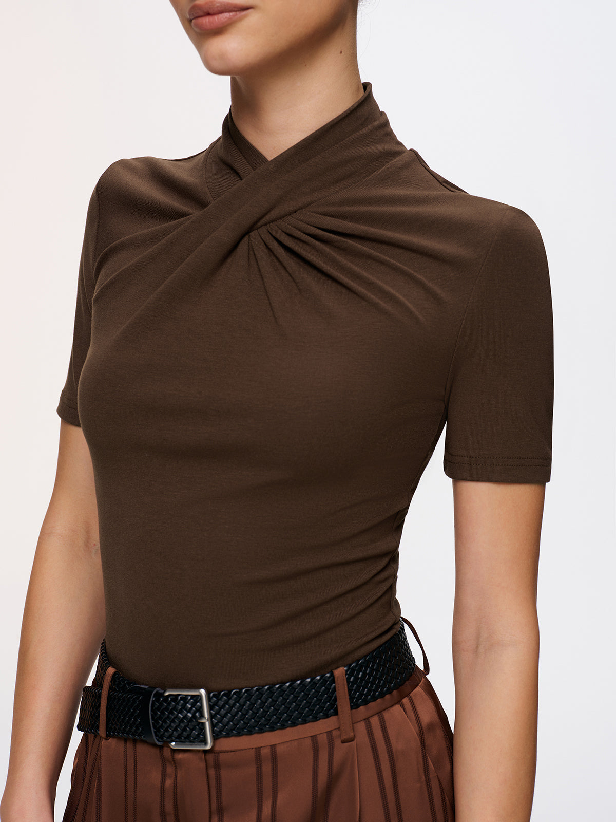 Twist-Front Short-Sleeve Top - Image 2
