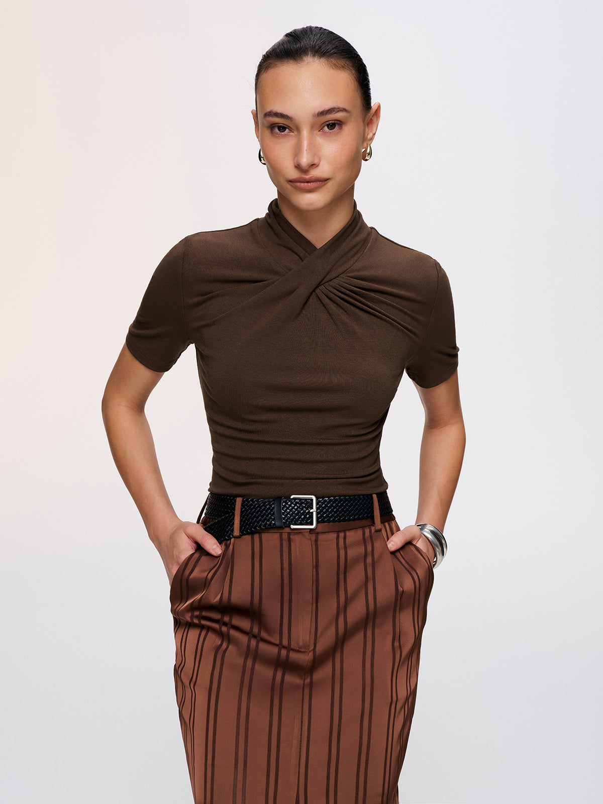 Twist-Front Short-Sleeve Top - Image 4